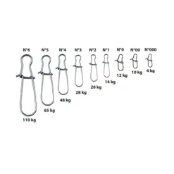 Agrafes flashmer americaine inox (x10)