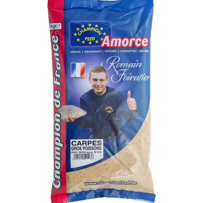 Amorce Champion Feed Carpe et Gros Poissons Champion De France 1kg