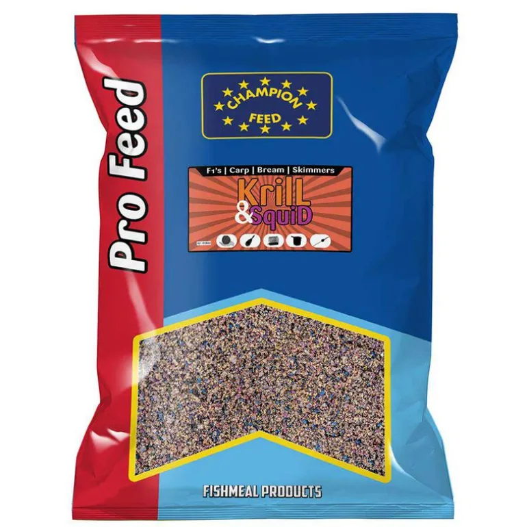 Amorce Champion Feed Groundbait Krill & Squid 2Kg