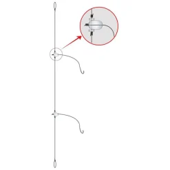 Bas de ligne flashmer daurade royale-atlantic 2 hameçons