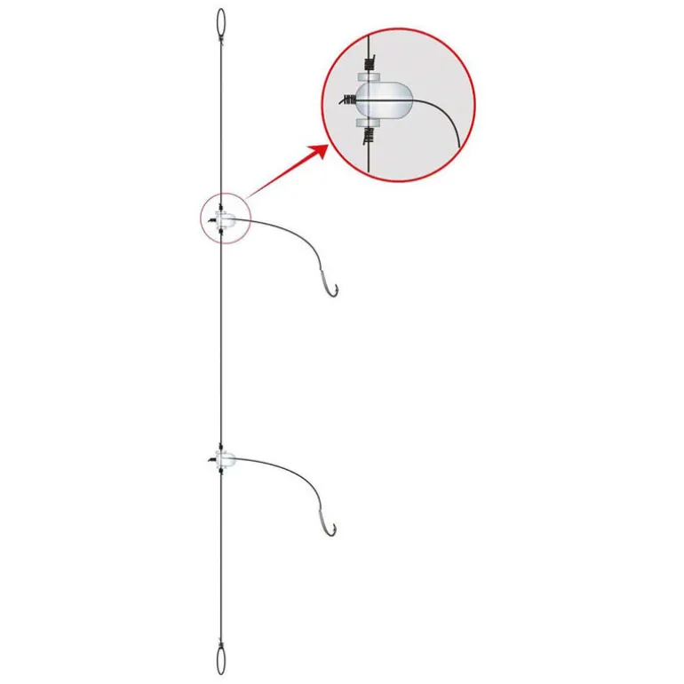 Bas de ligne flashmer daurade royale-atlantic 2 hameçons