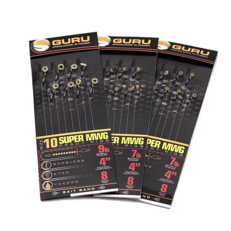 Bas de ligne Guru SMWG Bait Bands 4" (x8)