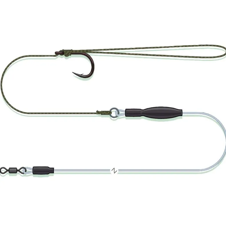 Bas de Ligne Madcat Pop Up Pellet Rig 60cm 0.80mm 66kg n°2/0