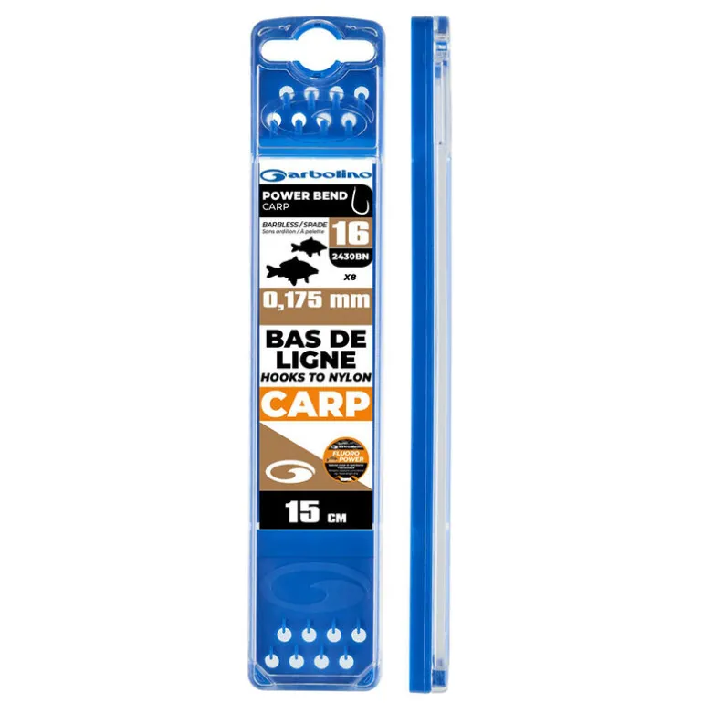 Bas de Ligne Montés Compétition GARBOLINO Power Bend Carp