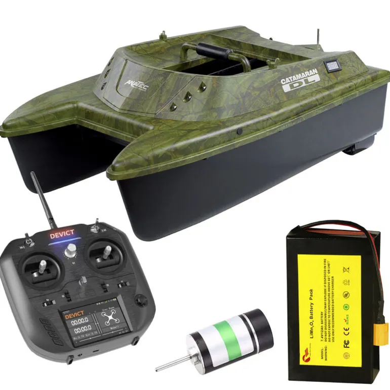 Bateau amorceur anatec cata dl oak lith/brushless de-sr07