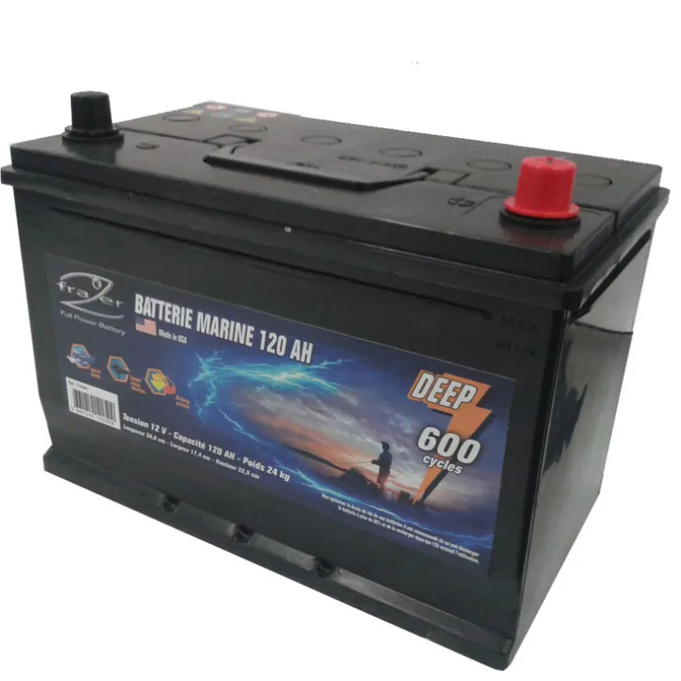 Batterie Marine Frazer 120Ah 600 Cycles