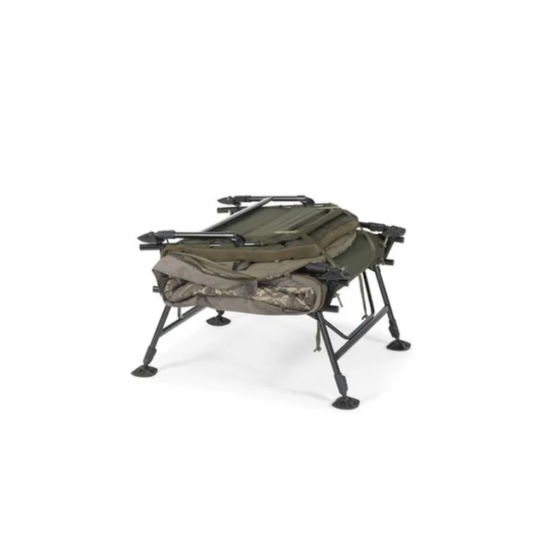 Bedchair Nash Indulgence HD40 Sleep System 8 Legs Camo Wide