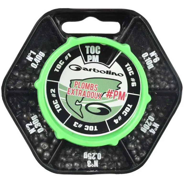 Boite distributrice plombs Extra Doux Truite Garbolino