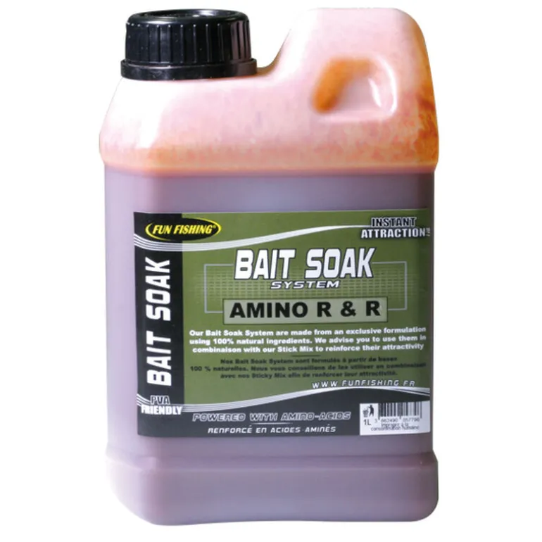 Booster carpe fun fishing bait soak system amino r 1l