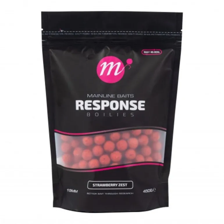 Bouillettes Mainline Response Strawberry Zest 15 mm 450 g