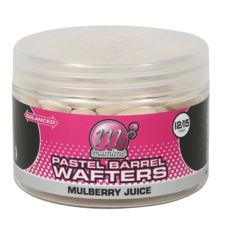 Bouillettes équilibrées carpe mainline wafter barrels mulberry juice 12/15mm