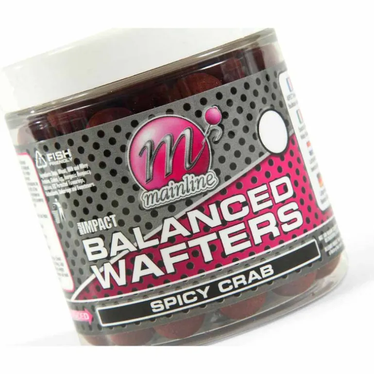 Bouillettes équilibrées carpe mainline high impact balanced wafters spicy crab