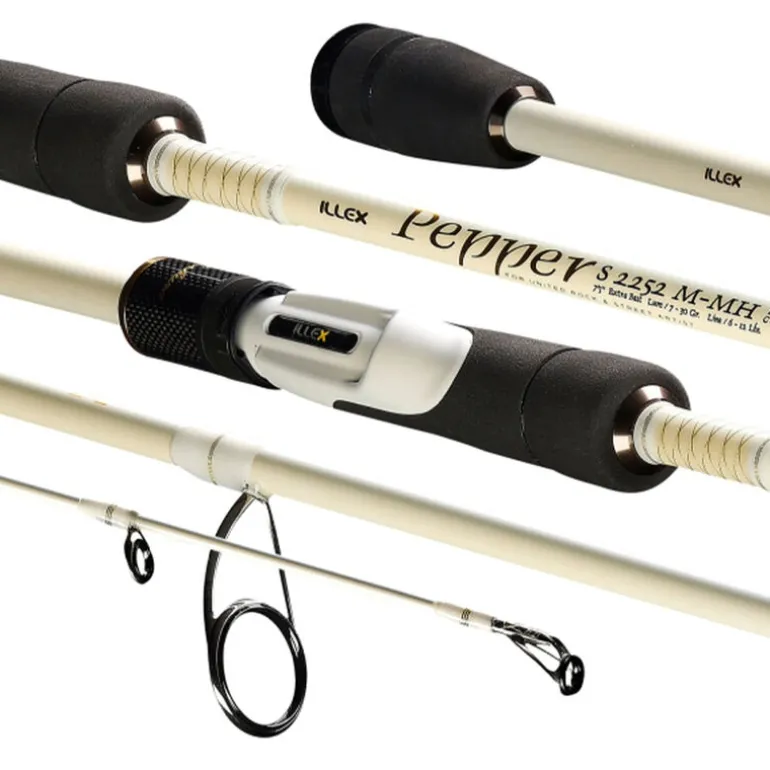 Canne Spinning Illex Pepper X5 S 2252M-MH Silver Ops 2.25m, 7-30g