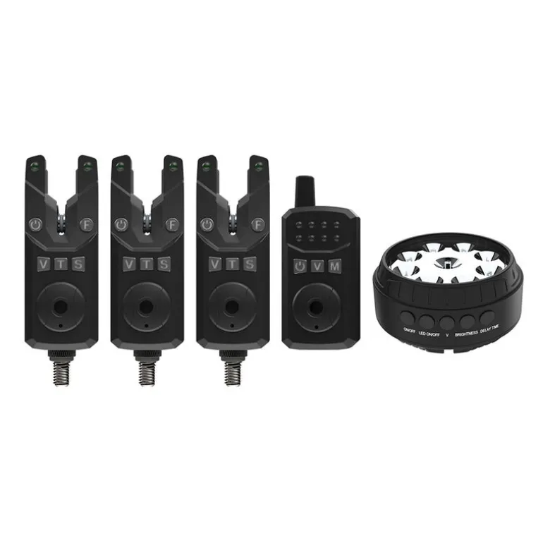 Coffret 3 détecteurs + 1 centrale + 1 lampe bivvy Sonik SKS2