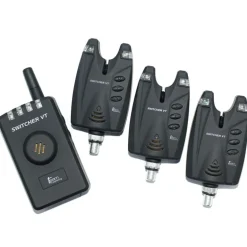 Coffret 4 détecteurs carpe team carpfishing switcher vt + centrale