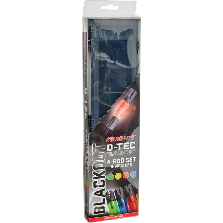Coffret 4 Hanger Starbaits D Tec Black Out Full Set 4 Rods