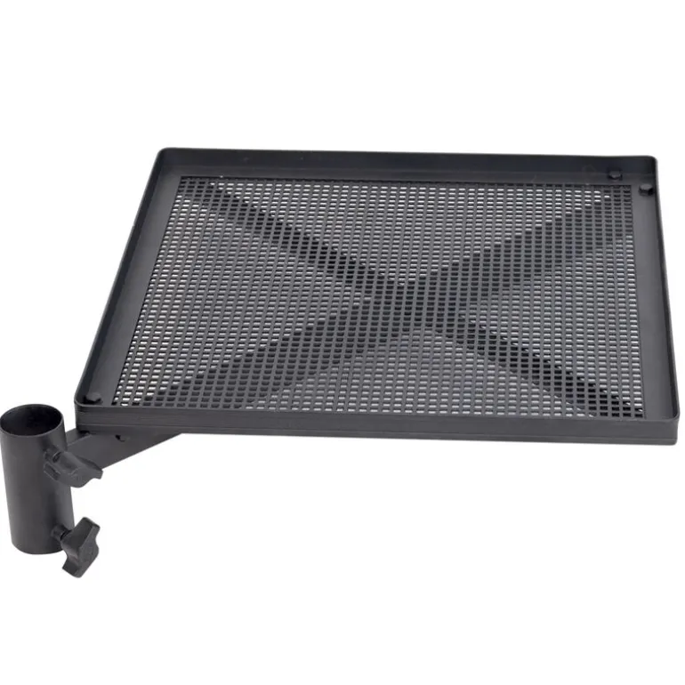 Desserte d’angle rive - 1 point - alu noir d36