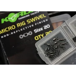 Emerillons baril carpe korda micro rig swivel