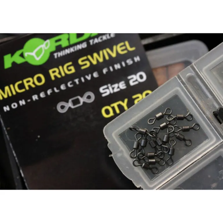 Emerillons baril carpe korda micro rig swivel