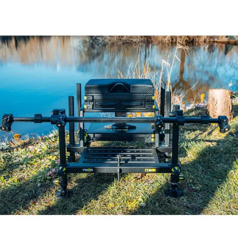 Ensemble Teos 3 Bourriches Super Carp 300 + Sac + Barre