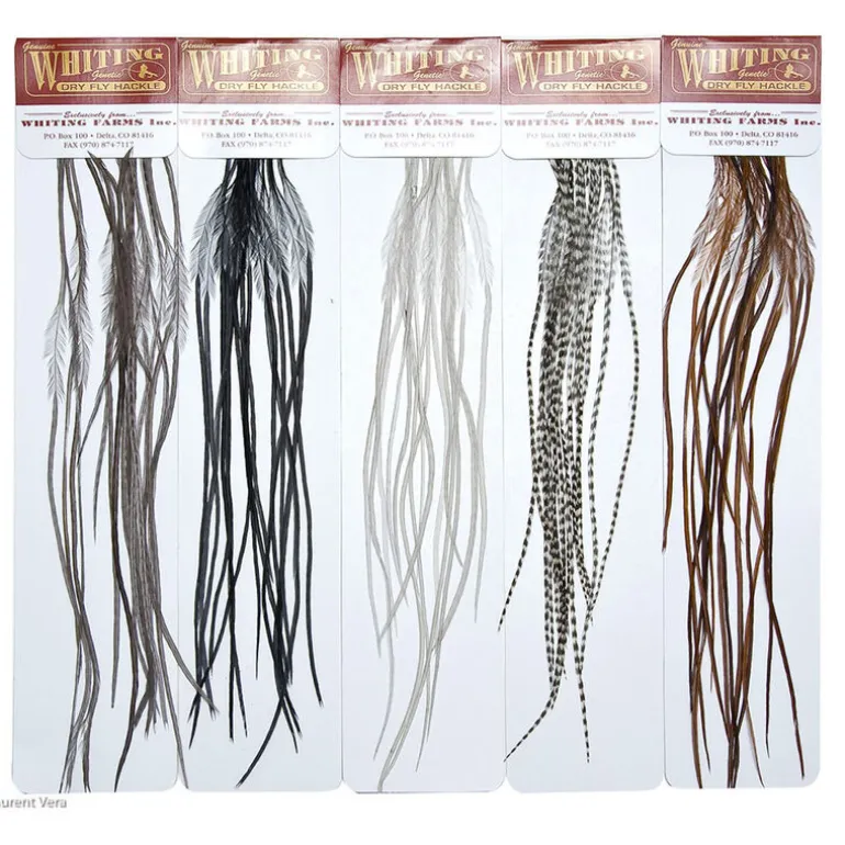 Fly tying plumes whiting microbarb silver g2