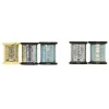 Fly tying tinsel medium double face argent or