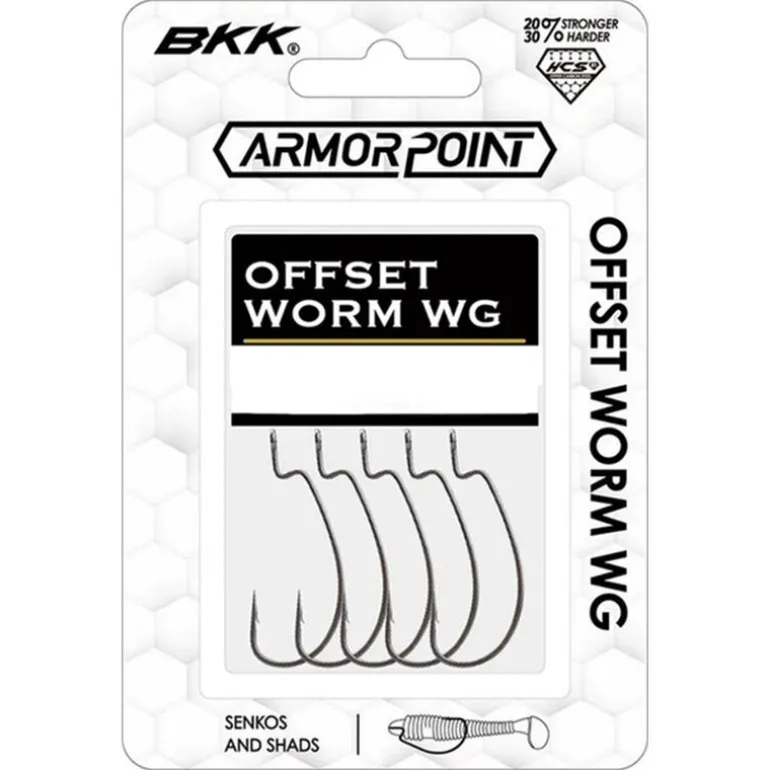 Hameçon Texan BKK Offset Worm WG