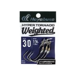 Hameçon Texan Hayabusa Hyper Tornado Weighted Taille #5/0 (x3)