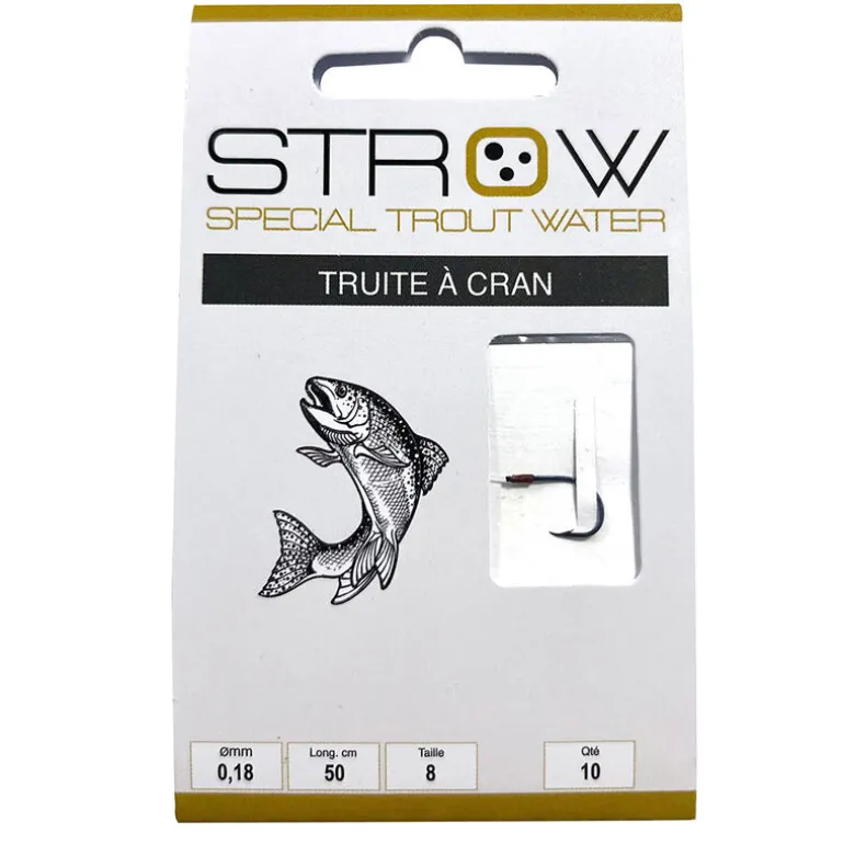 Hameçons montés STROW Truite à cran