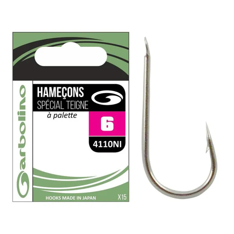 Hameçons spécial teignes Garbolino STREAMLINE HAMECONS 4100NI (x15)
