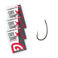 Hameçons Trakker Curve Shank XS Hooks Micro Barbed x5