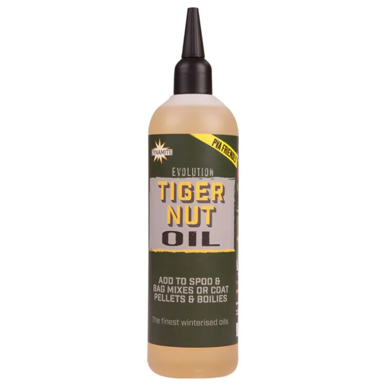 Huile carpe dynamite baits evolution oil monster tiger nut 300ml