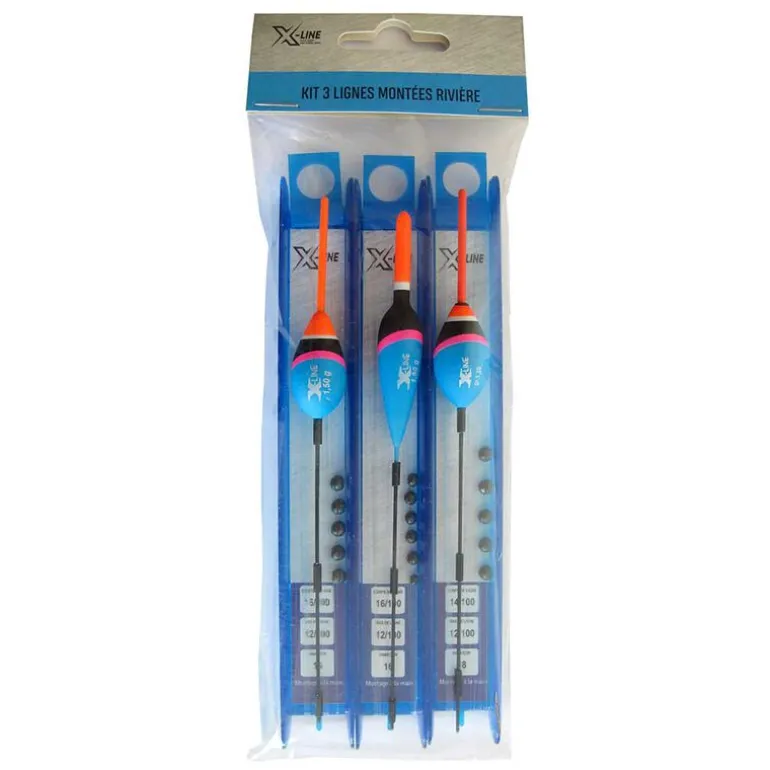 Kit de 3 lignes montées coup x-line rivière