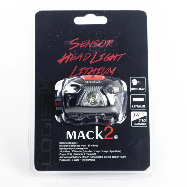 Lampe frontale mack2 logistik sensor head light lithium