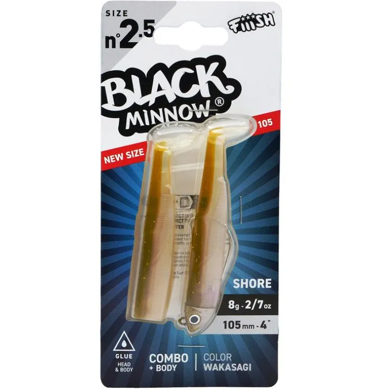 Leurre Souple Fiiish Combo Black Minnow 105 Shore 10,5cm 8g