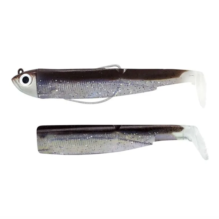Leurre souple fiiish combo black minnow 70 shore 7cm 3g