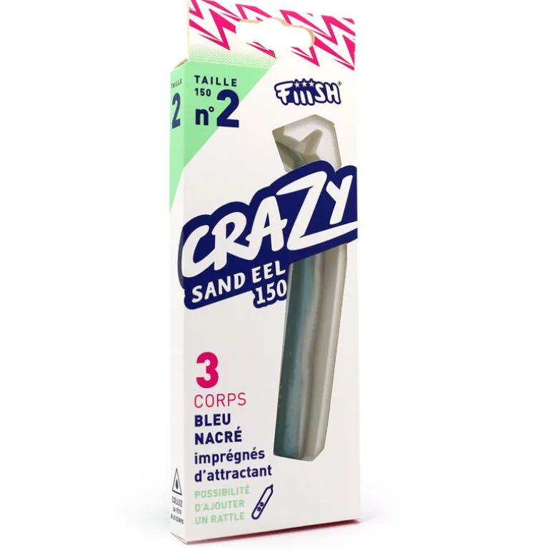 Leurre souple fiiish corps crazy sand eel 150 15cm (x3)