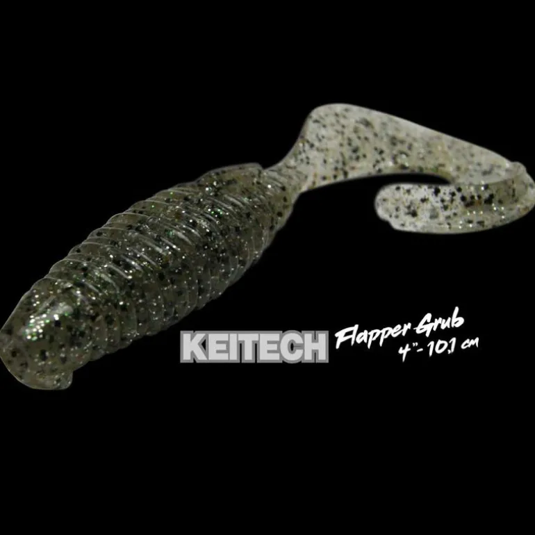 Leurre Souple Grub Keitech Flapper Grub 10,1cm (x7)