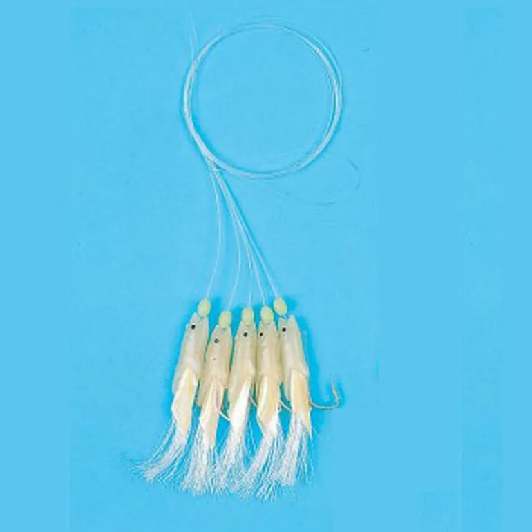 Leurre train de plumes mer flashmer alevins 5 hamecons 1/0
