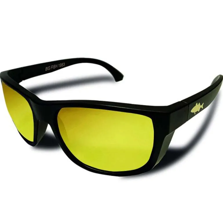 Lunettes Big Fish 1983 Curve Fish Sea Bass Gold Iridium