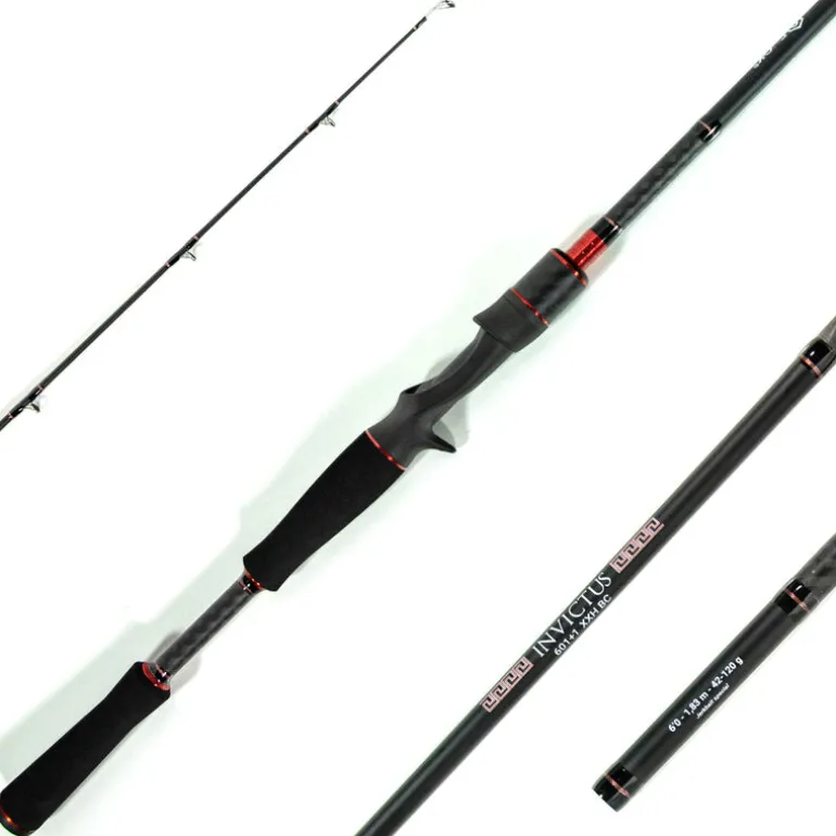 Pack Canne Evok Invictus V2 1.83m, 42-120g + Moulinet Invictus 150HL + Tresse + Fluorocarbone