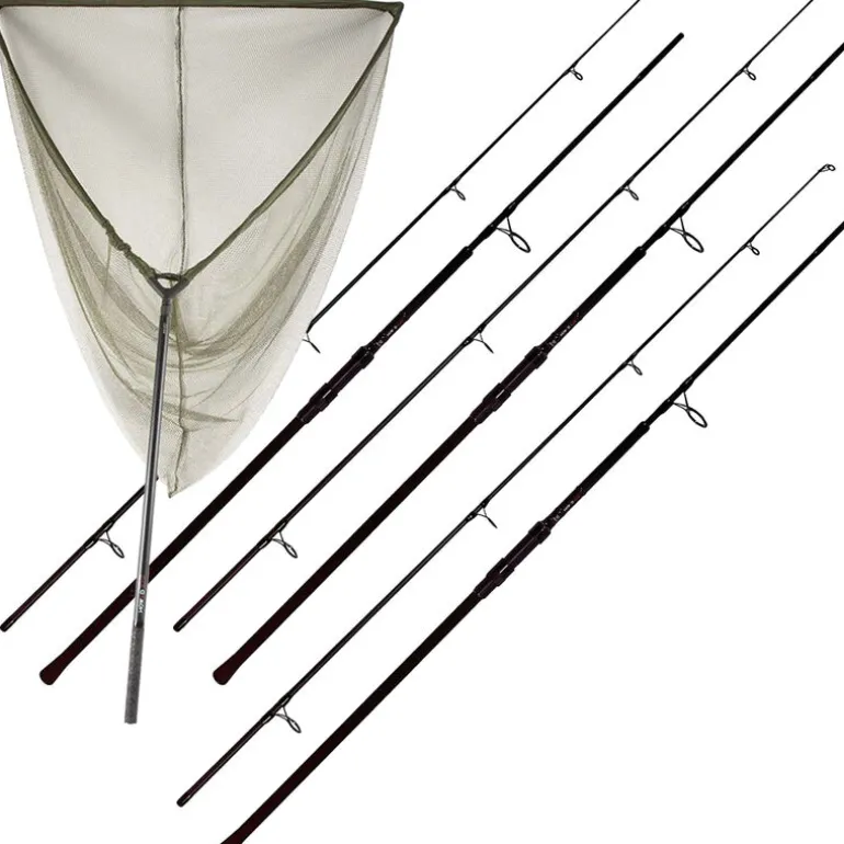 Pack de 3 cannes Nomad Xtr 10' 3 Lbs + 1 épuisette Nomad Xtr Landing Net