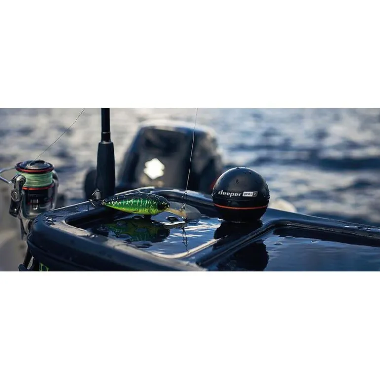 Pack Deeper Pro +2 + Support pour fixation sur bateau amorceur