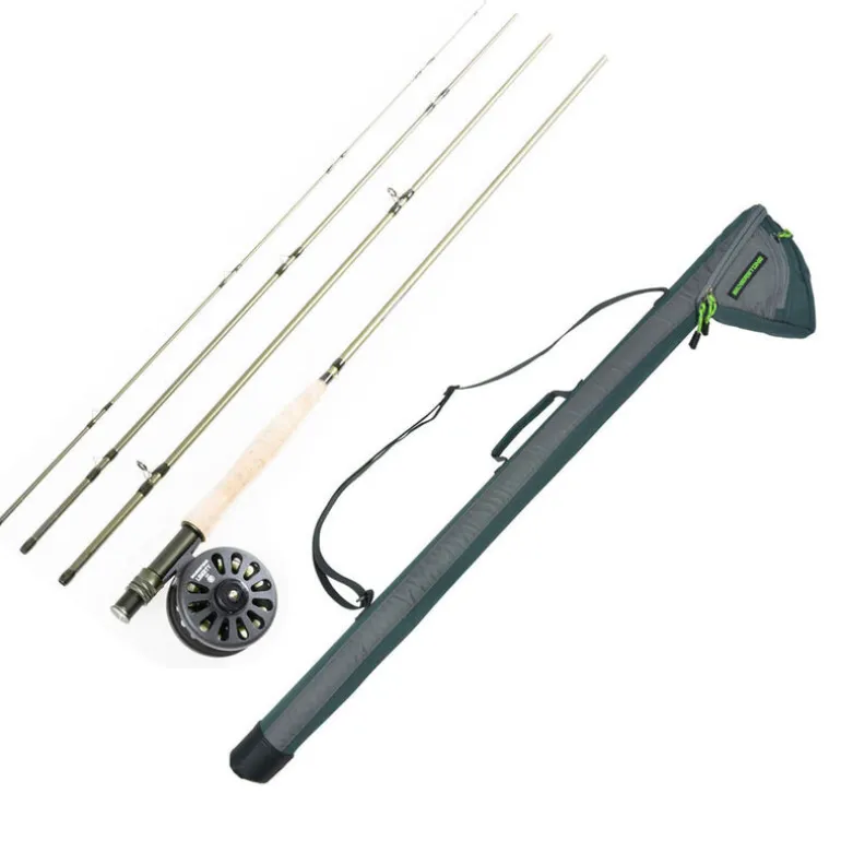 Pack Kit Mouche Silverstone Liberty Fly Fishing Kit 9" Soie de 4/5 + Tube de transport 105cm