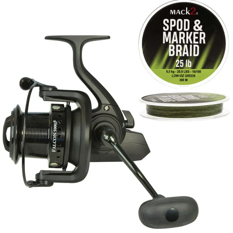Pack Mack2 Moulinet Falcon 5000 Spod and Marker + Tresse 0.16mm Spod and Marker