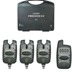 Pack Repose canne 3 Détecteurs Process VX + Centrale + 3 Dropper + Rodpod 3 cannes