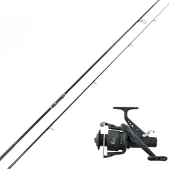 Pack team carpfishing pêche carpe 3 cannes + 3 moulinets débrayables + fourreau