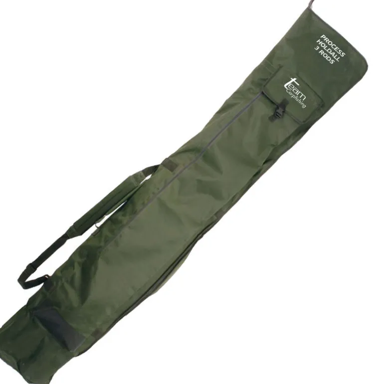 Pack team carpfishing pêche carpe 3 cannes + 3 moulinets débrayables + fourreau