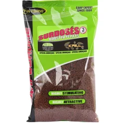 Pellets d'amorçage coup fun fishing moelleux krill 700g 3mm