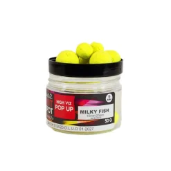 Pop up Mack2 Fluo Milky Fish 15/20 mm